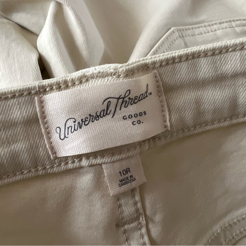 Universal Thread Women’s Cream Off White High Rise Skinny Denim Jeans Size 10R - Picture 4 of 11
